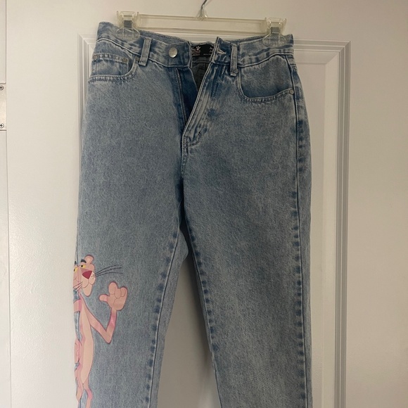 Pull & Bear Limited Edition Pink Panther Jeans - Picture 1 of 4